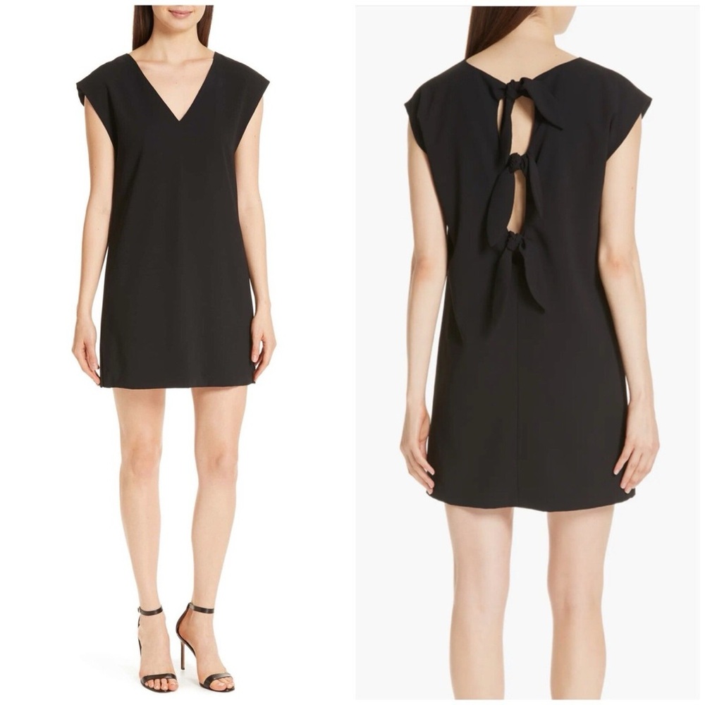 Alice + Olivia Black Backless Dress